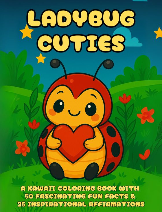 Ladybug Cuties coloring book cover