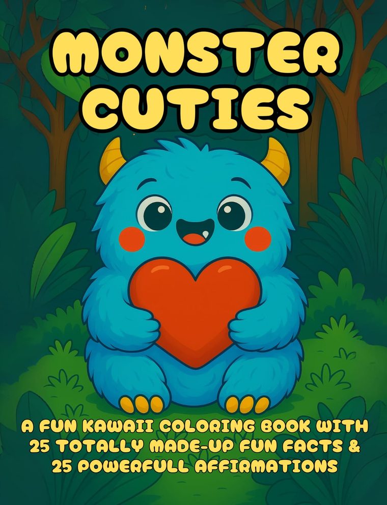 Monster Cuties coloring book cover