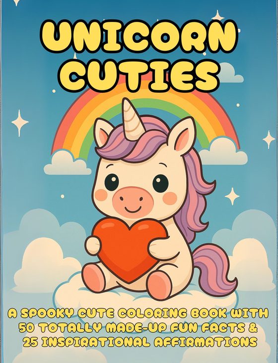 Unicorn Cuties coloring book cover