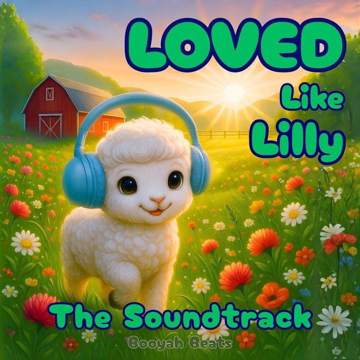 Portada del álbum Loved Like Lilly — The Soundtrack, con Lilly la ovejita con auriculares en un prado